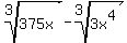 root%283%2C375x%29+-+root%283%2C3x%5E4%29