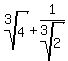 root%283%2C4%29%2B+1%2Froot%283%2C2%29