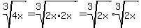 root%283%2C4x%29=root%283%2C2x%2A2x%29=root%283%2C2x%29root%283%2C2x%29