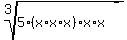 root%283%2C5%2A%28x%2Ax%2Ax%29%2Ax%2Ax%29