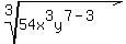 root%283%2C54x%5E3y%5E%287-3%29%29