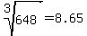root%283%2C648%29=8.65