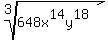 root%283%2C648x%5E14y%5E18%29