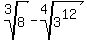 root%283%2C8%29-root%284%2C3%5E12%29