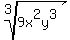 root%283%2C9x%5E2y%5E3%29+