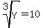 root%283%2CY%29=10