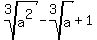 root%283%2Ca%5E2%29+-+root%283%2Ca%29+%2B+1