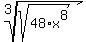 root%283%2Csqrt%2848%2Ax%5E8%29%29