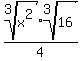 root%283%2Cx%5E2%29root%283%2C16%29%2F4
