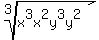 root%283%2Cx%5E3x%5E2y%5E3y%5E2%29