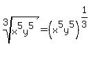 root%283%2Cx%5E5y%5E5%29=%28x%5E5y%5E5%29%5E%281%2F3%29%5E%22%22