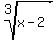 root%283%2Cx-2%29