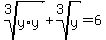root%283%2Cy%2Ay%29%2Broot%283%2Cy%29=6