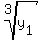 root%283%2Cy%5B1%5D%29