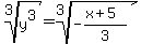 root%283%2Cy%5E3%29=root%283%2C-%28x%2B5%29%2F3%29
