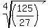 root%284%2C%28125%2F27%29%29