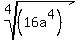 root%284%2C%2816a%5E4%29%29