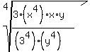 root%284%2C%283%2A%28x%5E4%29%2Ax%2Ay%29%2F%28%283%5E4%29%28y%5E4%29%29%29