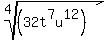 root%284%2C%2832t%5E7u%5E12%29%29