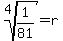 root%284%2C+1%2F81%29+=+r