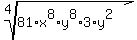 root%284%2C+81%2Ax%5E8%2Ay%5E8%2A3%2Ay%5E2%29