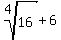root%284%2C16%29%2B6
