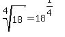 root%284%2C18%29=18%5E%281%2F4%29