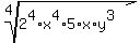 root%284%2C2%5E4%2Ax%5E4%2A5%2Ax%2Ay%5E3%29