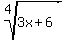 root%284%2C3x%2B6%29