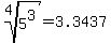 root%284%2C5%5E3%29+=3.3437