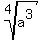 root%284%2Ca%5E3%29
