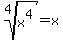 root%284%2Cx%5E4%29+=+x