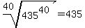 root%2840%2C+435%5E40%29+=+435