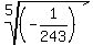 root%285%2C%28-1%2F243%29%29