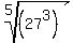 root%285%2C%2827%5E3%29%29