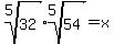 root%285%2C+32%29%2Aroot%285%2C+54%29+=+x%29