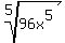root%285%2C+96x%5E5%29