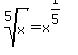 root%285%2C+x%29+=+x%5E%281%2F5%29
