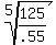 root%285%2C125%2F.55%29