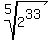 root%285%2C2%5E33%29