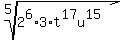 root%285%2C2%5E6%2A3%2At%5E17u%5E15%29