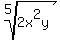 root%285%2C2x%5E2y%29