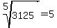 root%285%2C3125%29+=+5