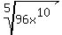 root%285%2C96x%5E10%29