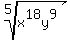 root%285%2Cx%5E18y%5E9%29