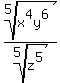root%285%2Cx%5E4y%5E6%29%2Froot%285%2Cz%5E5%29