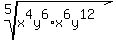 root%285%2Cx%5E4y%5E6%2Ax%5E6y%5E12%29