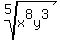 root%285%2Cx%5E8y%5E3%29