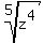 root%285%2Cz%5E4%29