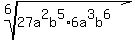 root%286%2C+27a%5E2b%5E5%2A6a%5E3b%5E6%29